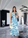 VESTIDO LONGO DE CREEP -TAMANHO UNICO 38 AO 42
