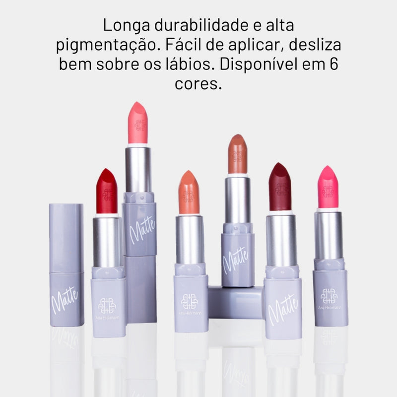 Batom Matte Lipstick de Longa Duração - Ana Hickmann