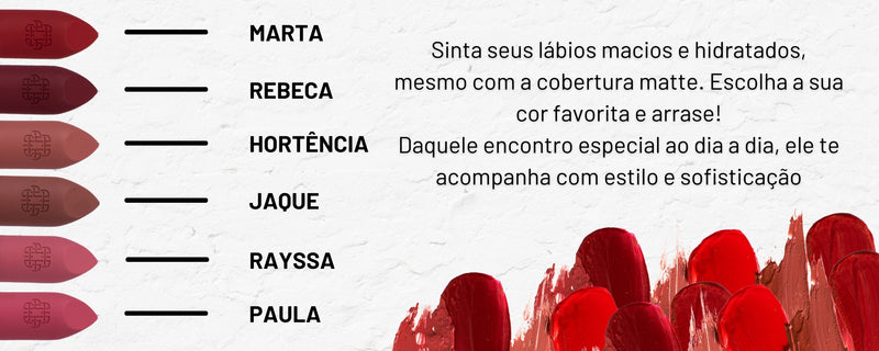 Batom Matte Lipstick de Longa Duração - Ana Hickmann