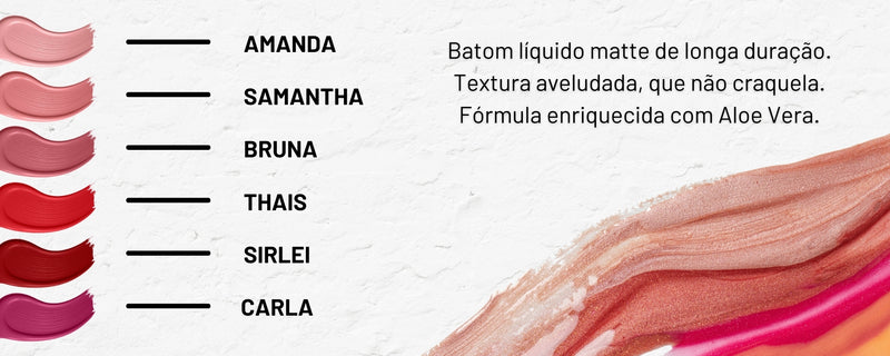Batom Líquido Matte Unbreakable Lipstick - Ana Hickmann