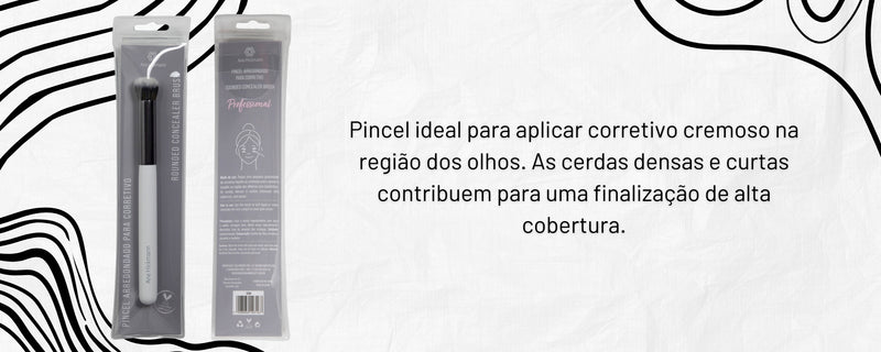 Pincel Arredondado Para Corretivo Concealer Brush Vegano Ana Hickmann