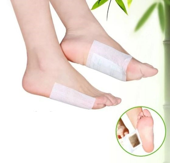 Kit 10 Adesivos Eliminador de Toxinas Detox Natural P/ Pes - Saúde