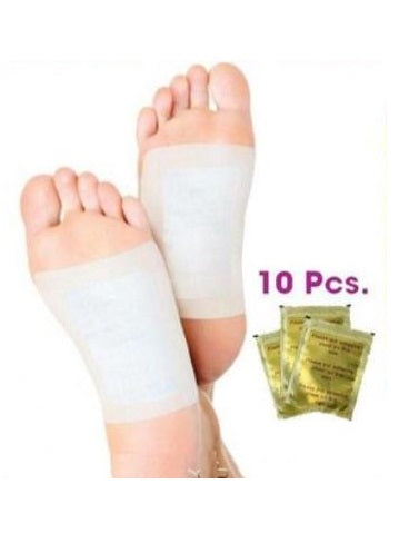 Kit 10 Adesivos Eliminador de Toxinas Detox Natural P/ Pes - Saúde